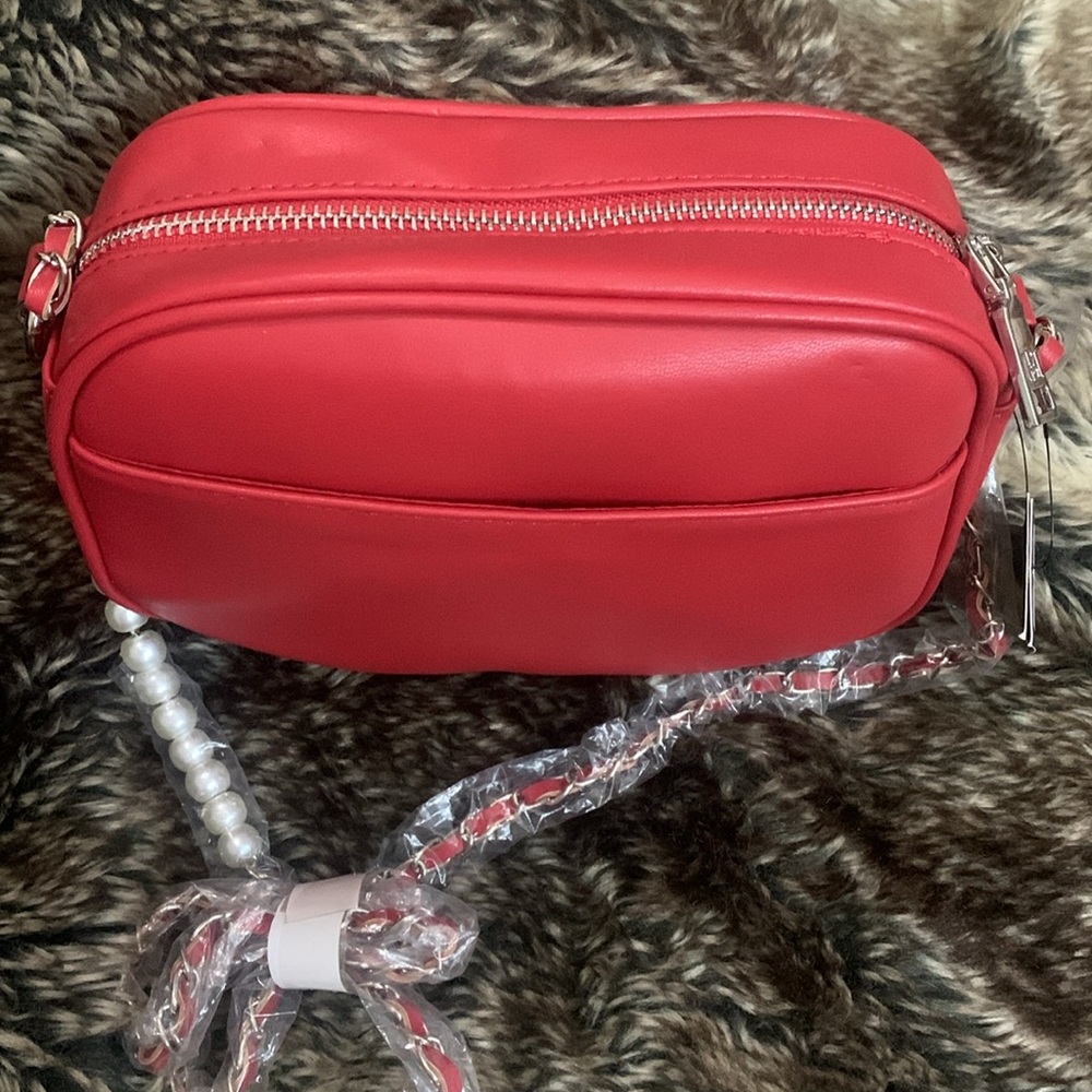 Badgley Mischka NWT Diamond Stitch Quilted Pearl Crossbody - Picture 5 of 7